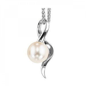 Sterling Silver Freshwater Pearl Pendant & 18" Chain