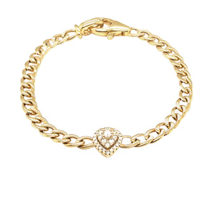 Pear Shaped Diamond Halo Bracelet